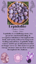 Load image into Gallery viewer, Lepidolite Gem 10mm
