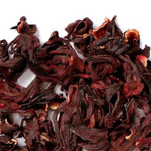 Load image into Gallery viewer, Organic Hibiscus Flowers Besides tasting delicious, hibiscus flowers have a ton of health benefits! These include cholesterol reduction, digestive aid, immune boosting, and weight loss.
